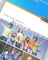 BIIAB Level 1 - Award in Alcohol Awareness